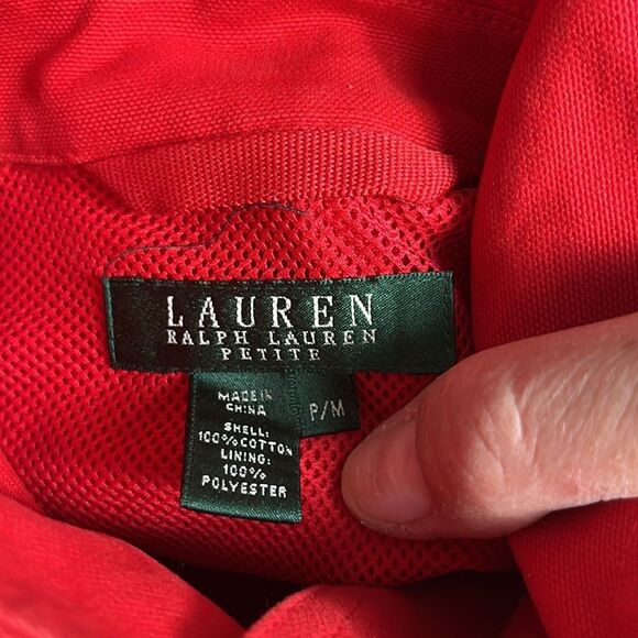 Lauren by Ralph Lauren women’s coat jacket fully lined large Red - Picture 9 of 10